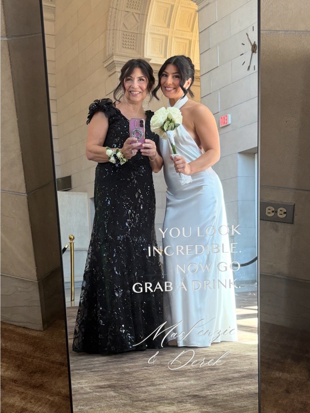 Jasmine Black Sequin Mother-of-the-Bride Gown